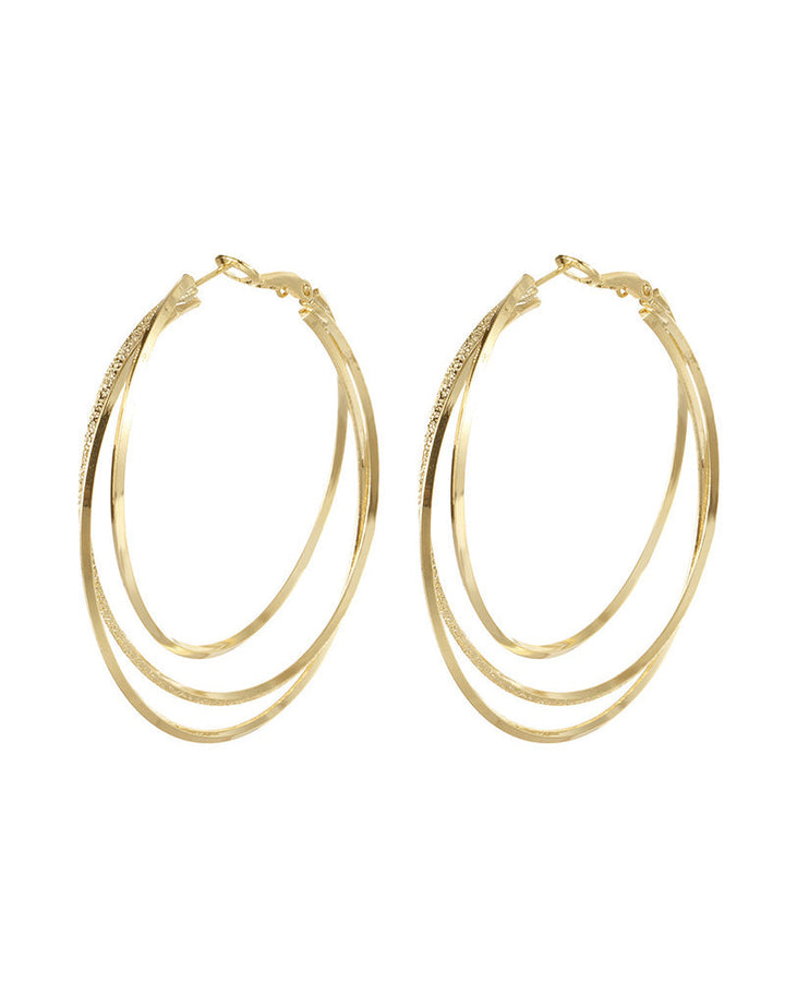 Boucles d'oreilles à plusieurs couches