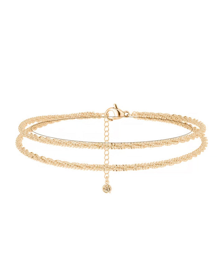 🏖️ Bracelets De Cheville Femme Kc Or & Argent Sterling